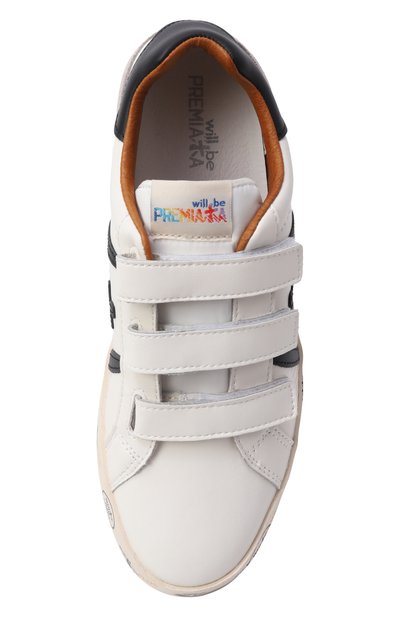 Кожаные кеды andy PREMIATA WILL BE молочного цвета по цене 17900 руб., арт. 32209452/ANDY V_001, фото 4 Кожаные кеды andy PREMIATA WILL BE, арт. 32209452/ANDY V_001, фото 4