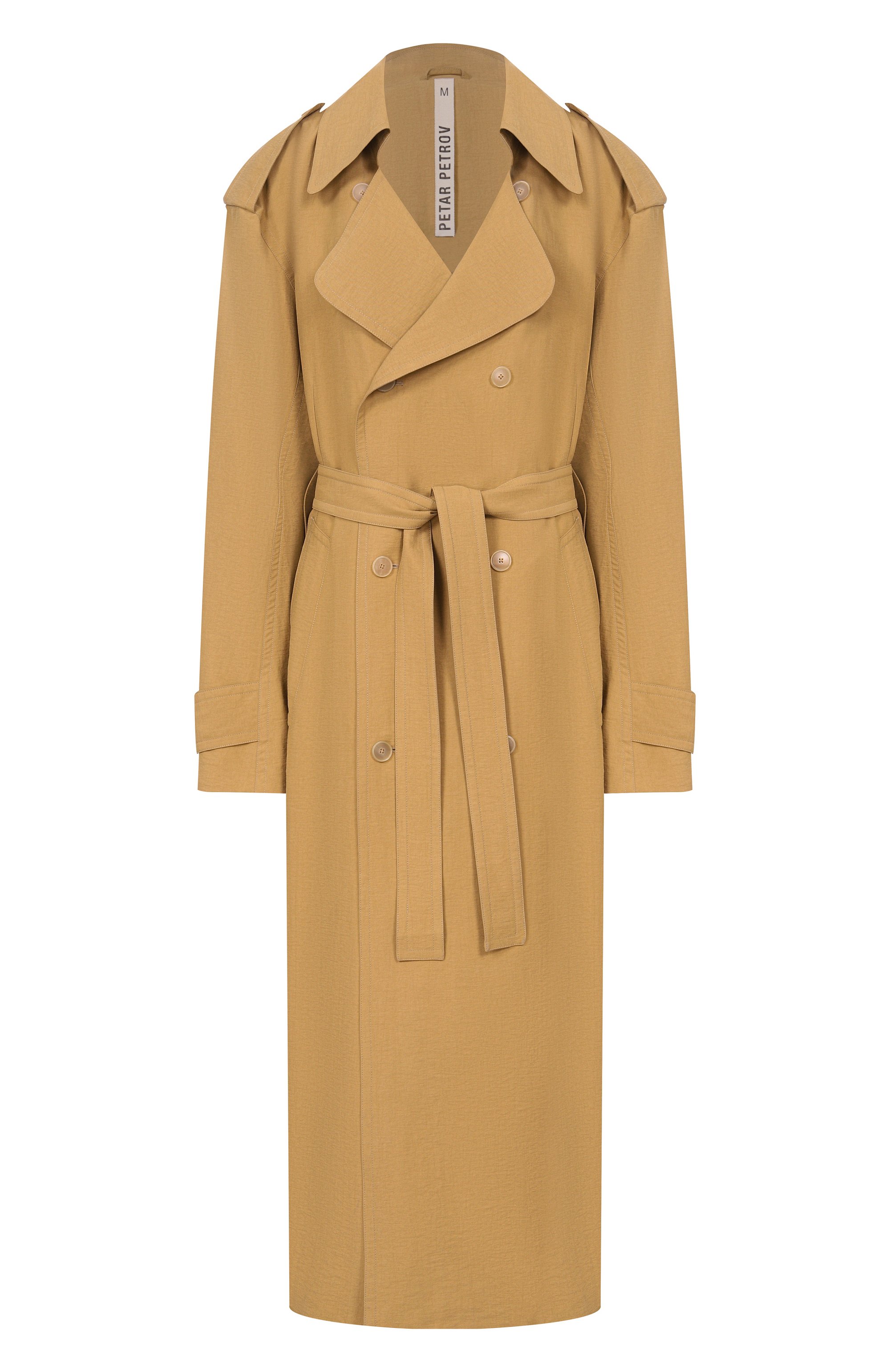 Тренч PETAR PETROV бежевого цвета по цене 206500 руб., арт. S26TM1, фото 1 Тренч PETAR PETROV, арт. S26TM1, фото 1