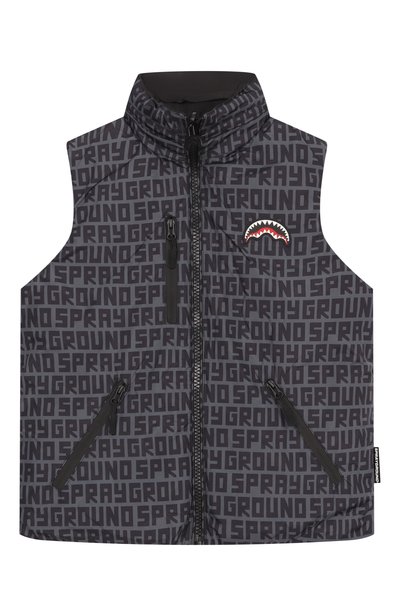 Утепленный жилет SPRAYGROUND, арт. SPY1467/SHARK CENTRAL INFINITY D0UBLE D0WN VEST