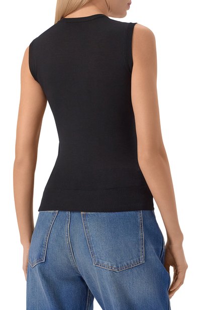 Шерстяной топ MVST черного цвета по цене 126500 руб., арт. M26.CSW.K408/13-5 MICR0N W00L, фото 4 Шерстяной топ MVST, арт. M26.CSW.K408/13-5 MICR0N W00L, фото 4