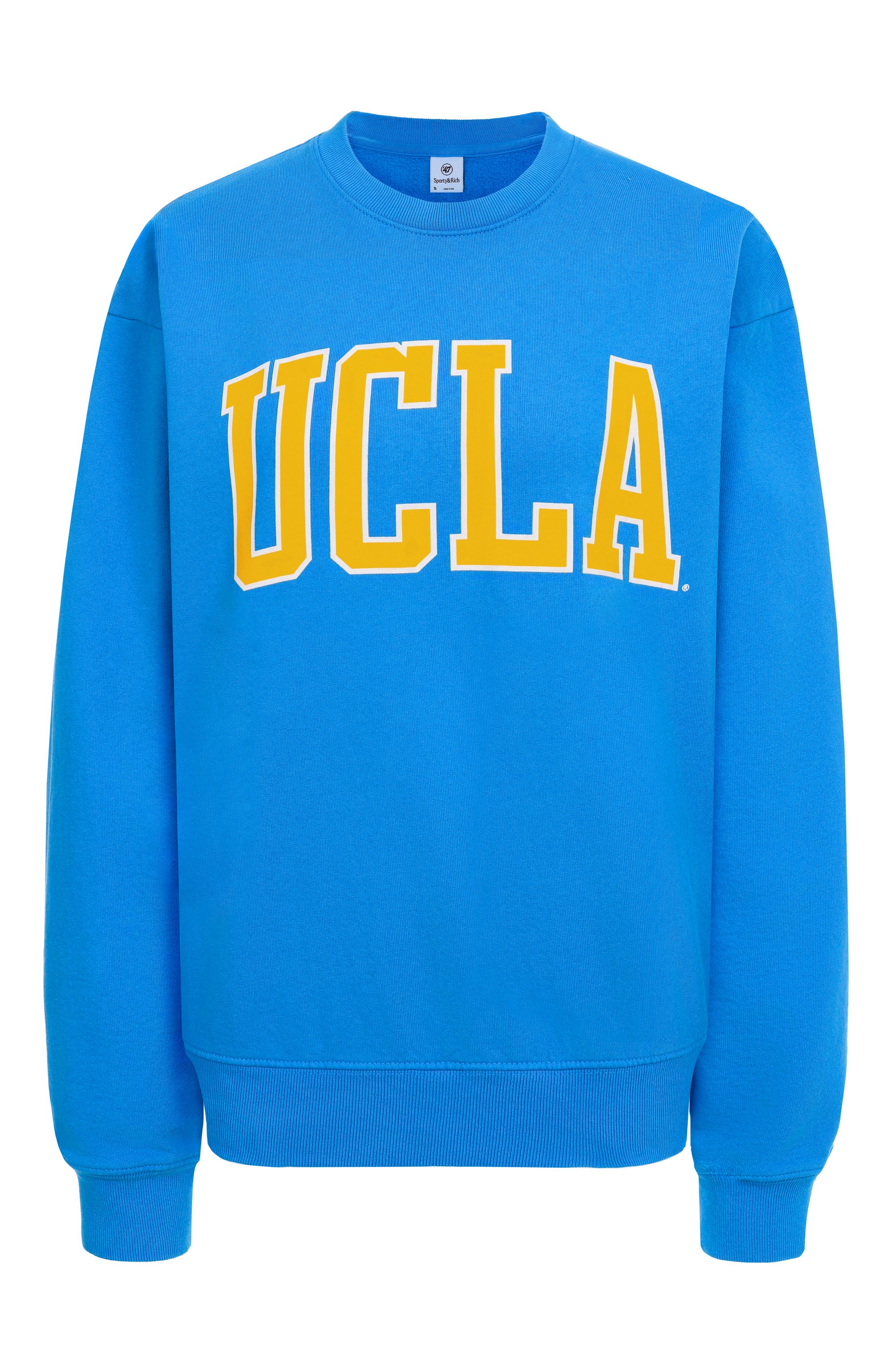 Хлопковый свитшот sporty & rich x ucla SPORTY AND RICH, арт. ST071615637BL116, фото 1