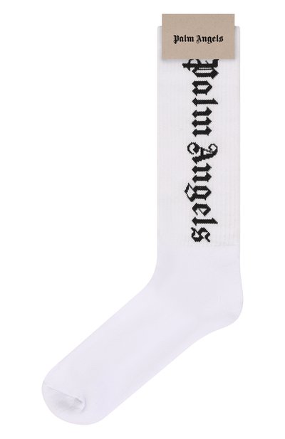 Хлопковые носки PALM ANGELS, арт. PMRA001C99FAB0020110, фото 1