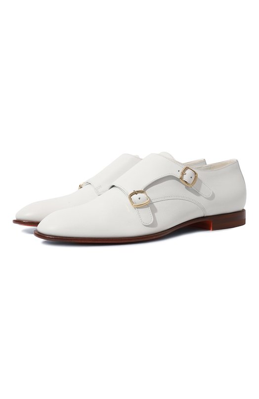 фото Кожаные монки double-buckle santoni