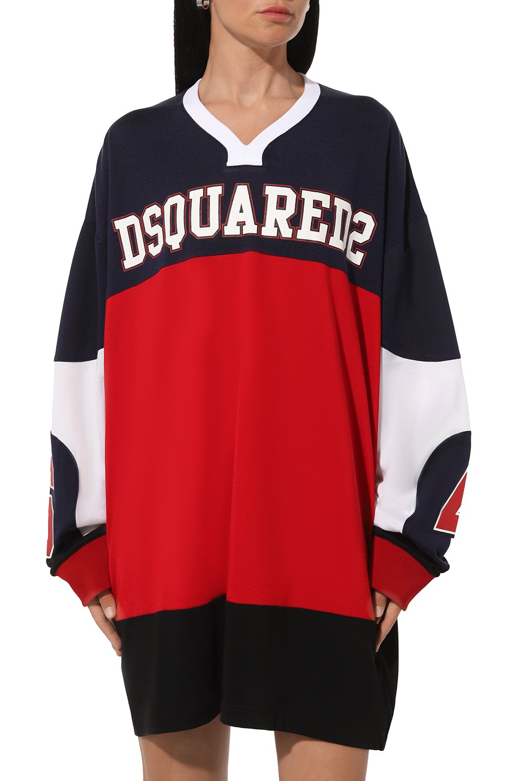 Лонгслив из хлопка и вискозы DSQUARED2, арт. S75GD0408, фото 3