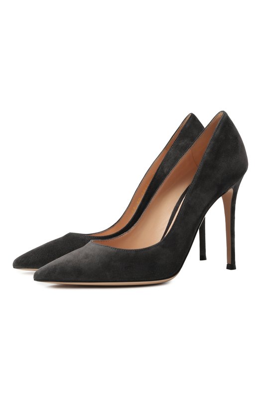 Замшевые туфли Gianvito 105 Gianvito Rossi G28470.15RIC.CAMCAR0 Серый G28470.15RIC.CAMCAR0