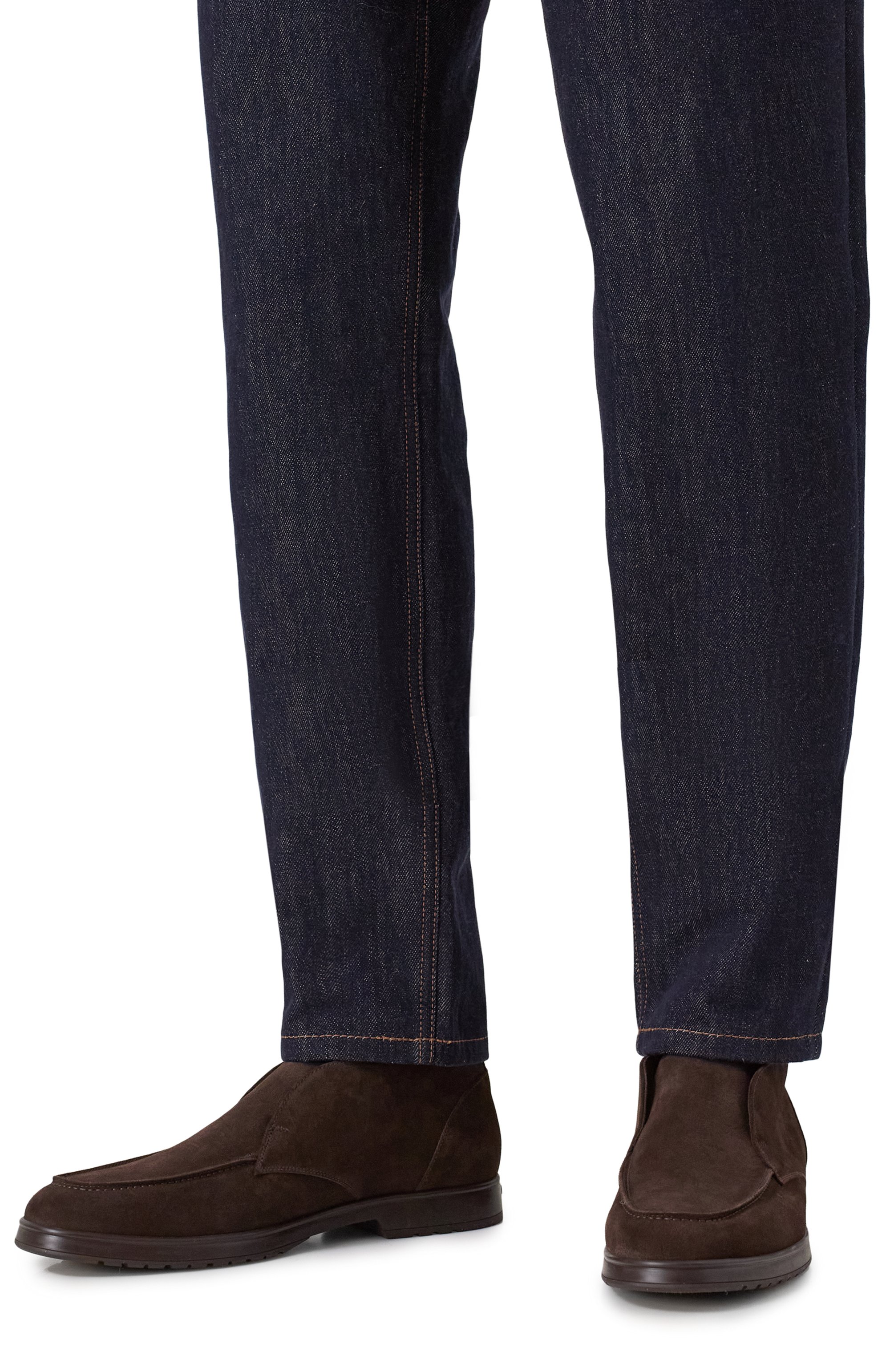 Замшевые ботинки DOUCAL'S темно-коричневого цвета по цене 54150 руб., арт. DU3468JEREUF009T, фото 3 Замшевые ботинки DOUCAL'S, арт. DU3468JEREUF009T, фото 3