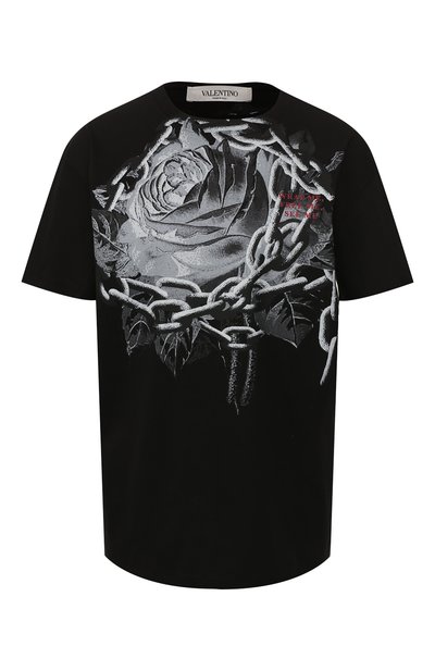 Женская хлопковая футболка VALENTINO, арт. SB0MG03D4WF