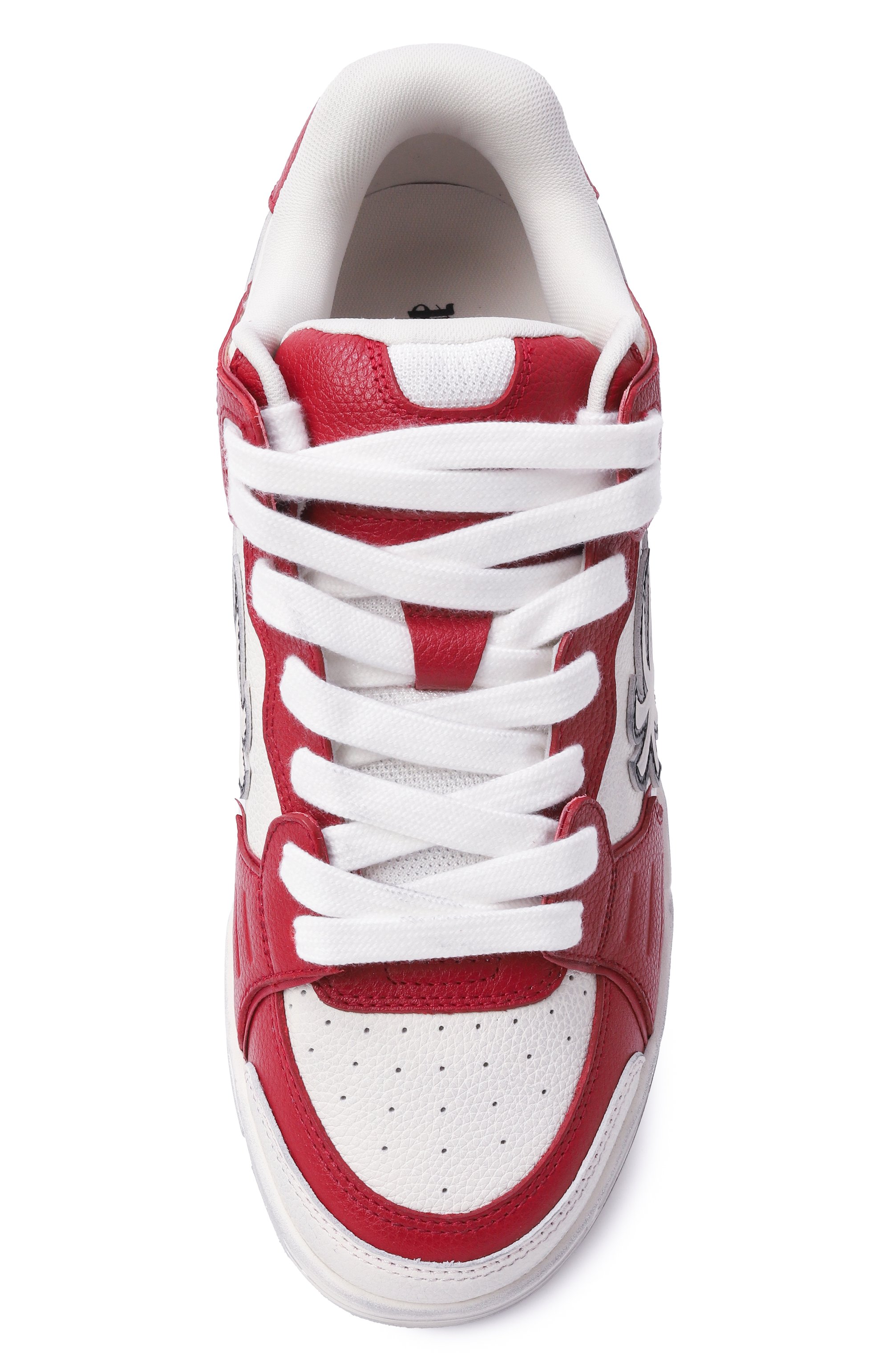 Кожаные кеды venice worn out PALM ANGELS красного цвета по цене 62700 руб., арт. PMIA101F25LEA001, фото 6 Кожаные кеды venice worn out PALM ANGELS, арт. PMIA101F25LEA001, фото 6