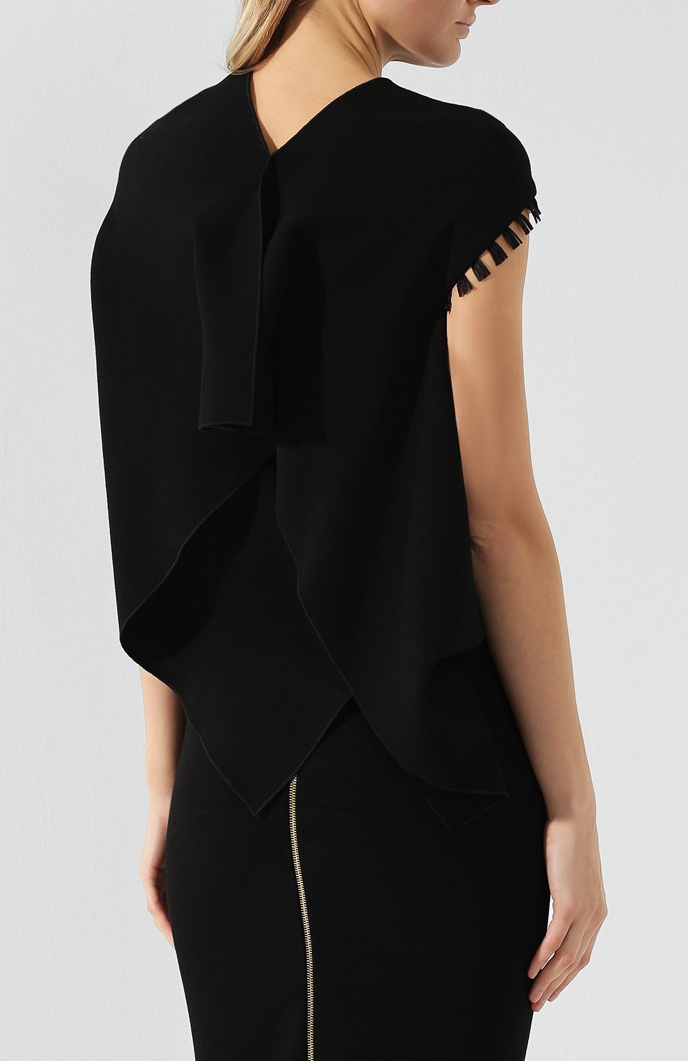Шерстяной топ ROLAND MOURET черного цвета по цене 41050 руб., арт. PS19/S6100/F0248, фото 4 Шерстяной топ ROLAND MOURET, арт. PS19/S6100/F0248, фото 4