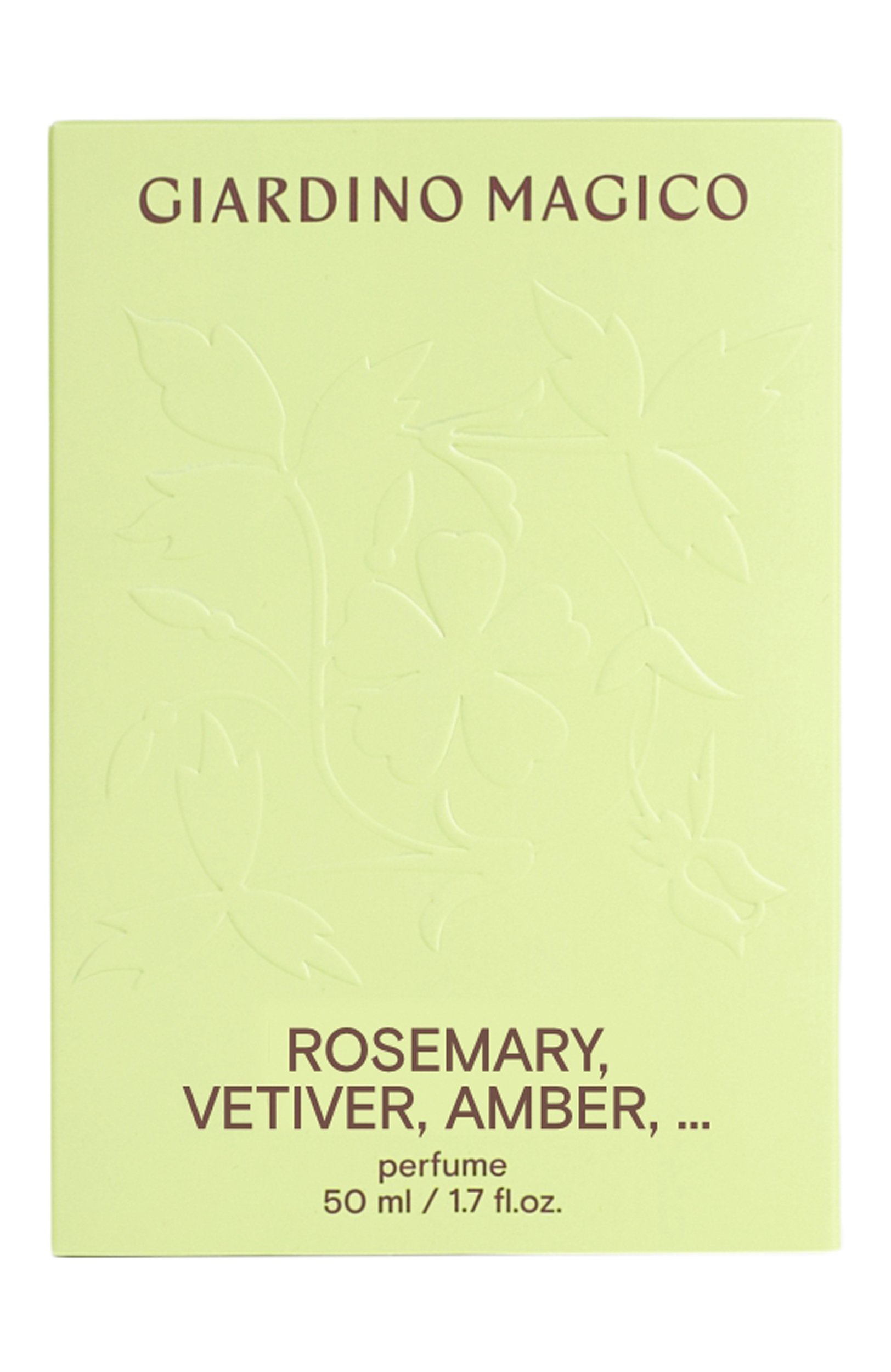 Концентрированные духи rosemary vetiver ambra (50ml) GIARDINO MAGICO, арт. 4660222283665, фото 3