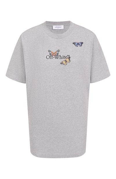 Женская хлопковая футболка OFF-WHITE, арт. 0WAA089S25JER0070510