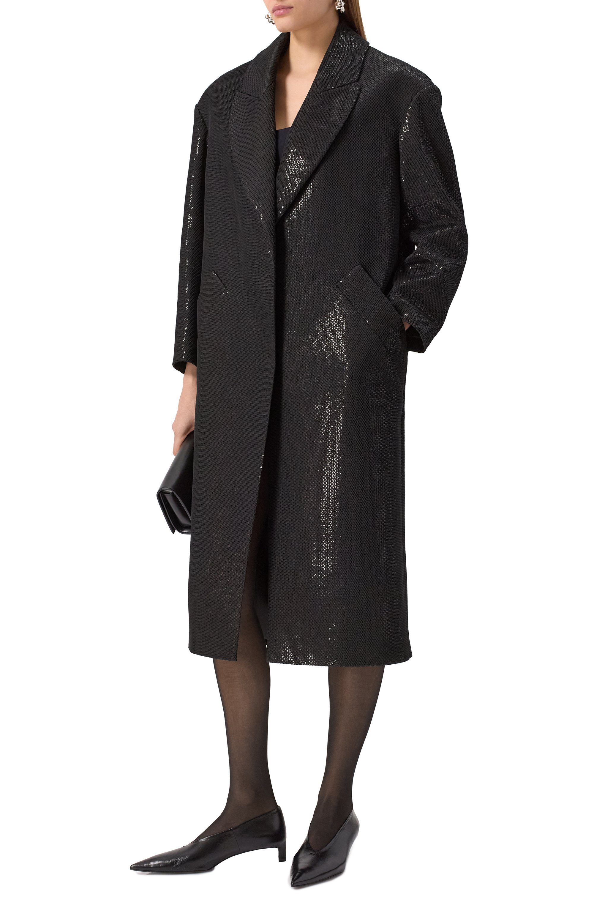 Пальто с отделкой пайетками CHAPURIN, арт. CT/20377/28766-М, фото 2