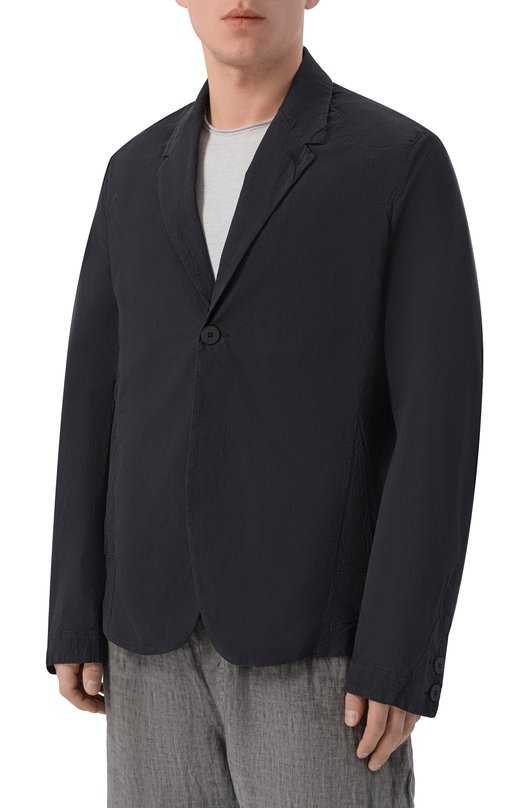 Хлопковый пиджак Transit CFUTRCG163 Чёрный  CFUTRCG163 Фото 3