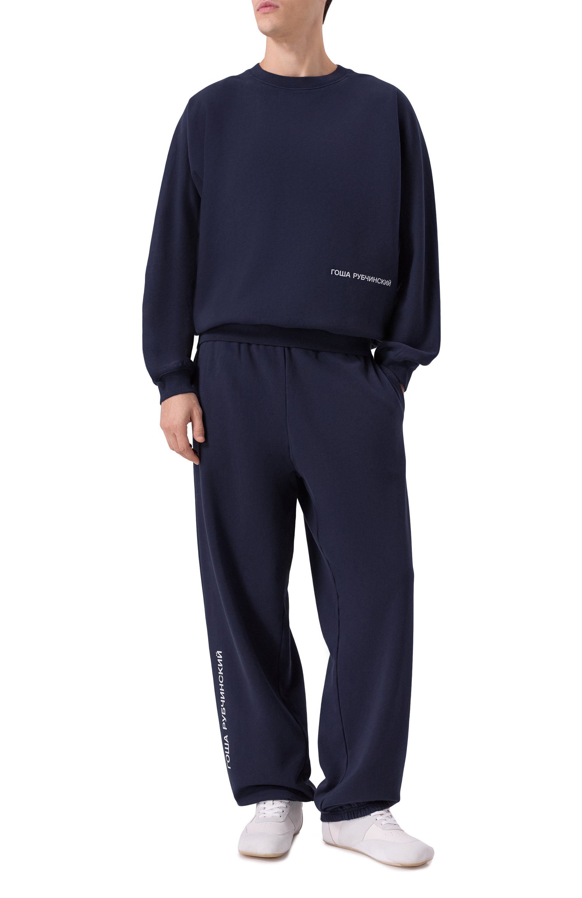 Хлопковый свитшот ГОША РУБЧИНСКИЙ, арт. SW_0401_NAVY, фото 2