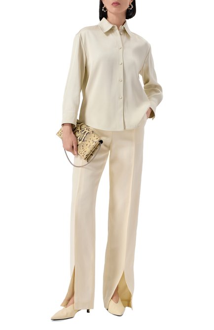 Женские брюки из вискозы и шелка JIL SANDER, арт. J03KA0301-J65005