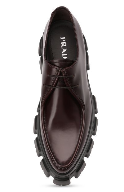 Кожаные дерби PRADA, арт. 2EE361-B4L-F0003, фото 4