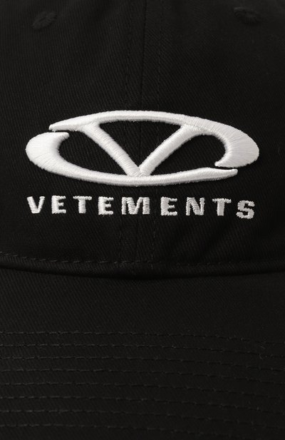 Хлопковая бейсболка VETEMENTS, арт. UA66CA100B, фото 3