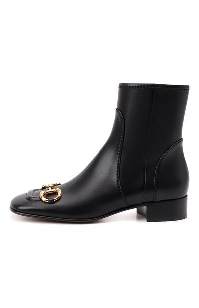 Кожаные ботильо ны baby GUCCI, арт. 673666/BK000, фото 4