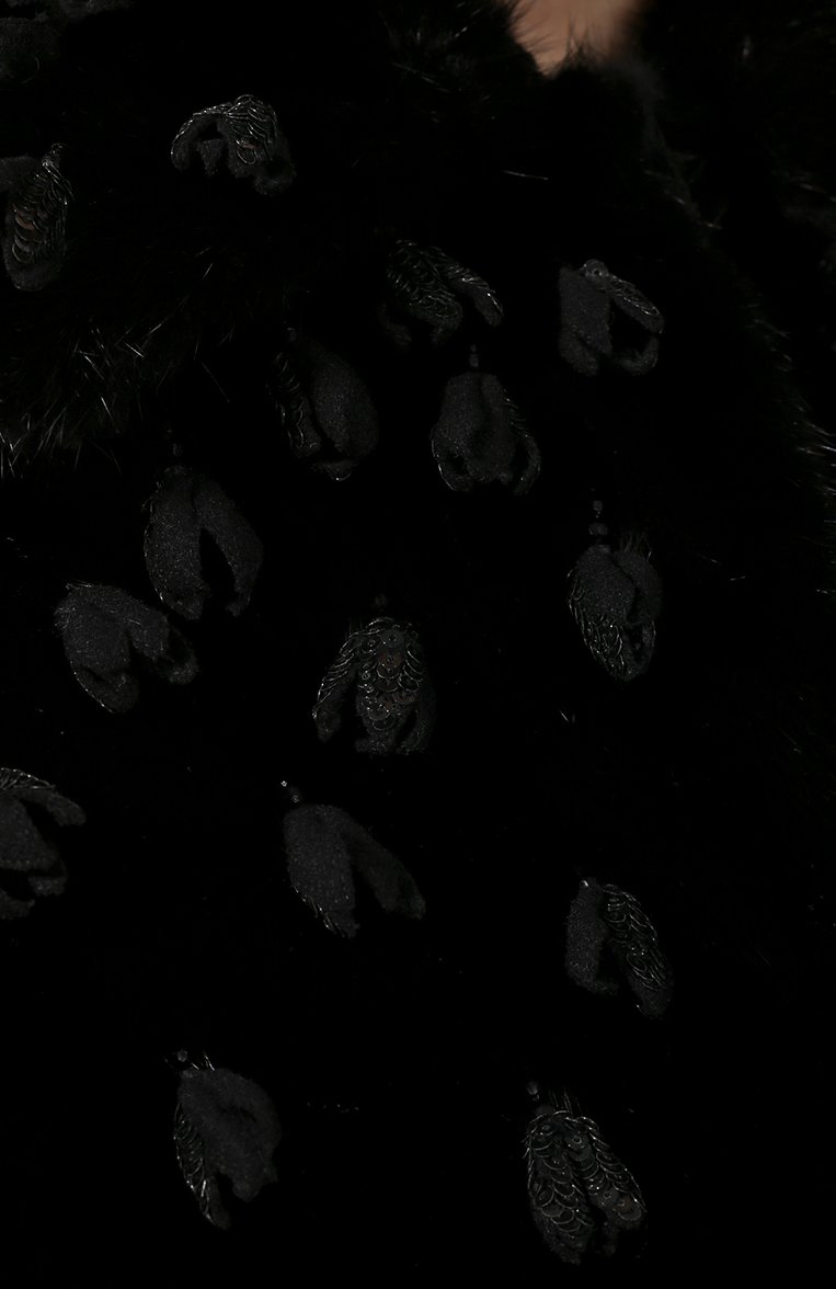 Женская шуба из норки VALENTINO черного цвета, арт. SF3FA7331BF | Фото 5 (Материал внешний: Натуральный мех; Материал подклада: Шелк; Рукава: Длинные; Длина (верхняя одежда): До середины бедра; Женское Кросс-КТ: Мех; Стили: Гламурный; Кросс-КТ: Куртка)
