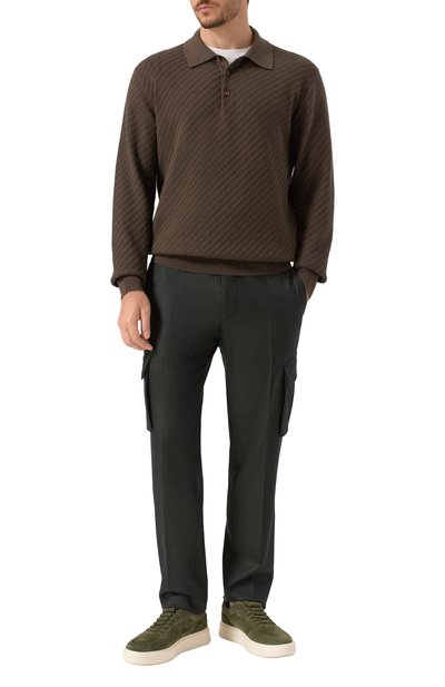 Шерстяные брюки-карго CORNELIANI, арт. 264L02-2618111, фото 2