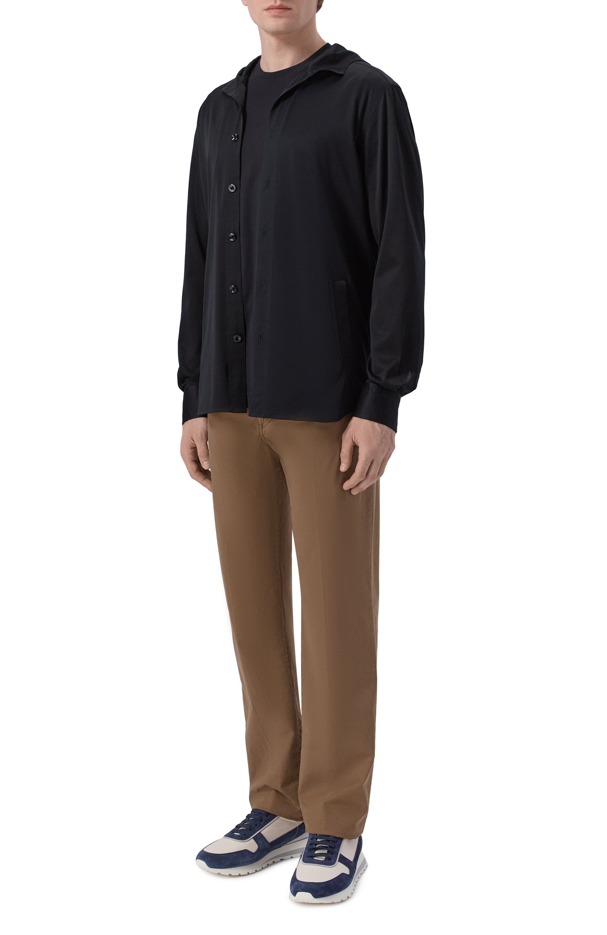 Хлопковая футболка KITON черного цвета по цене 65300 руб., арт. UMM0745, фото 2 Хлопковая футболка KITON, арт. UMM0745, фото 2