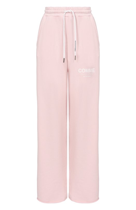 Хлопковые брюки Comme des Fuckdown CFABW01581 Розовый CFABW01581