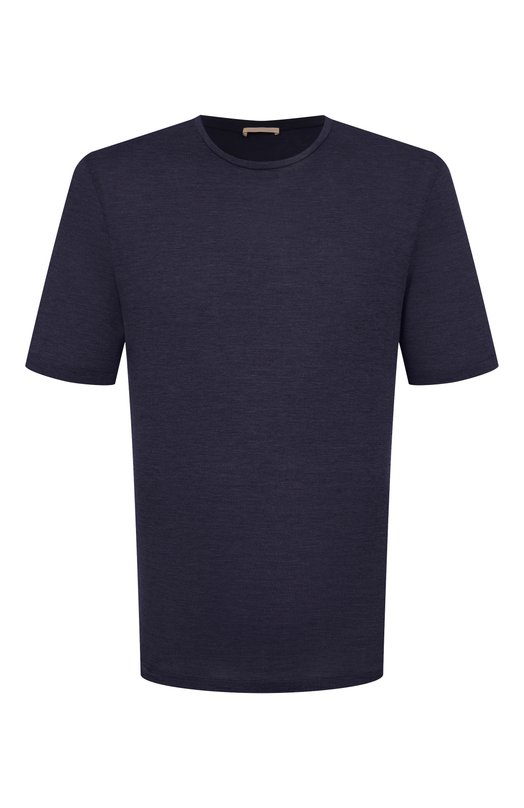 Футболка из шелка и хлопка 12 STOREEZ 133450 Синий 133450