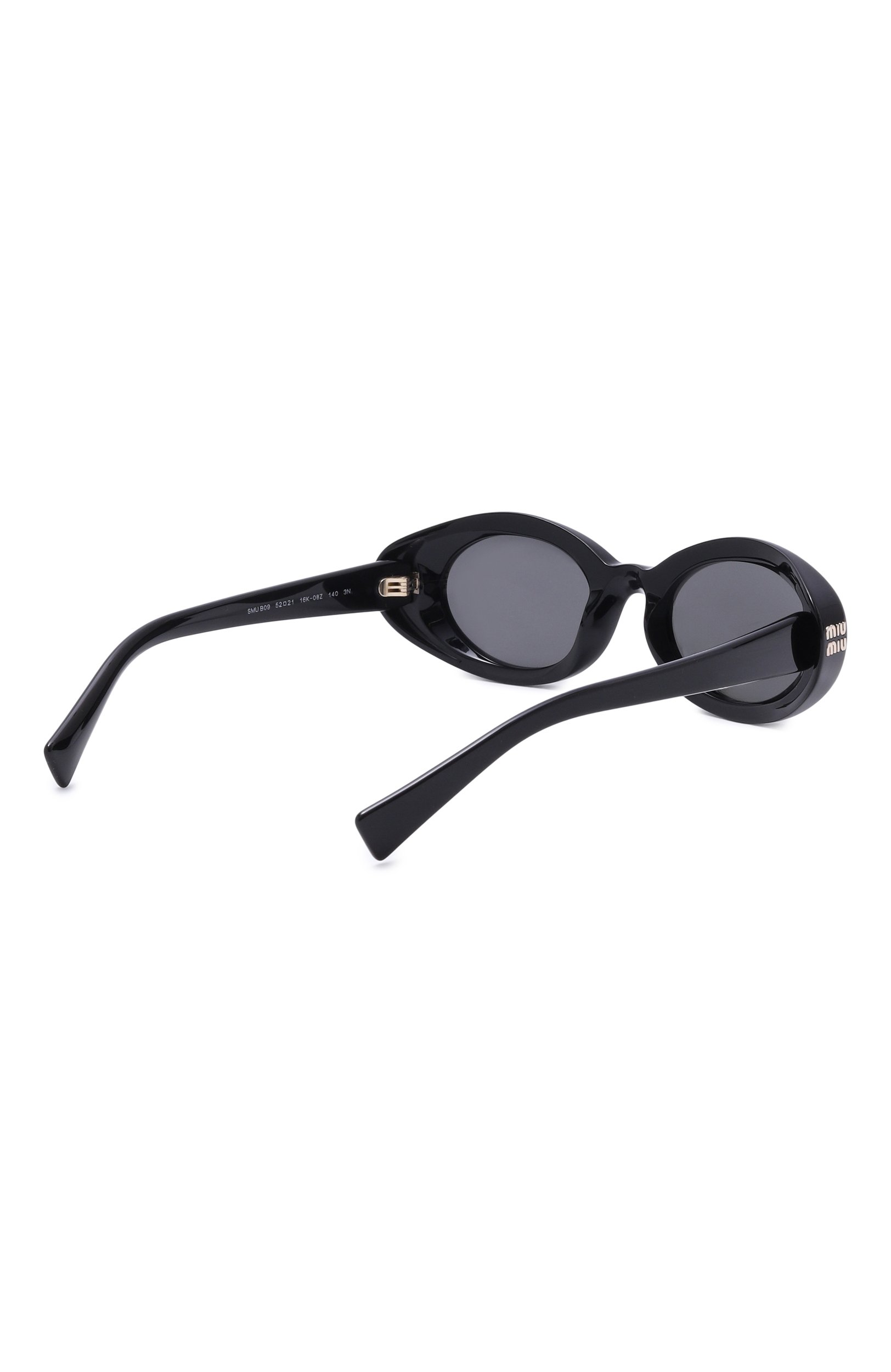 Солнцезащитные очки MIU MIU черного цвета по цене 56600 руб., арт. B09S-16K08Z, фото 3 Солнцезащитные очки MIU MIU, арт. B09S-16K08Z, фото 3