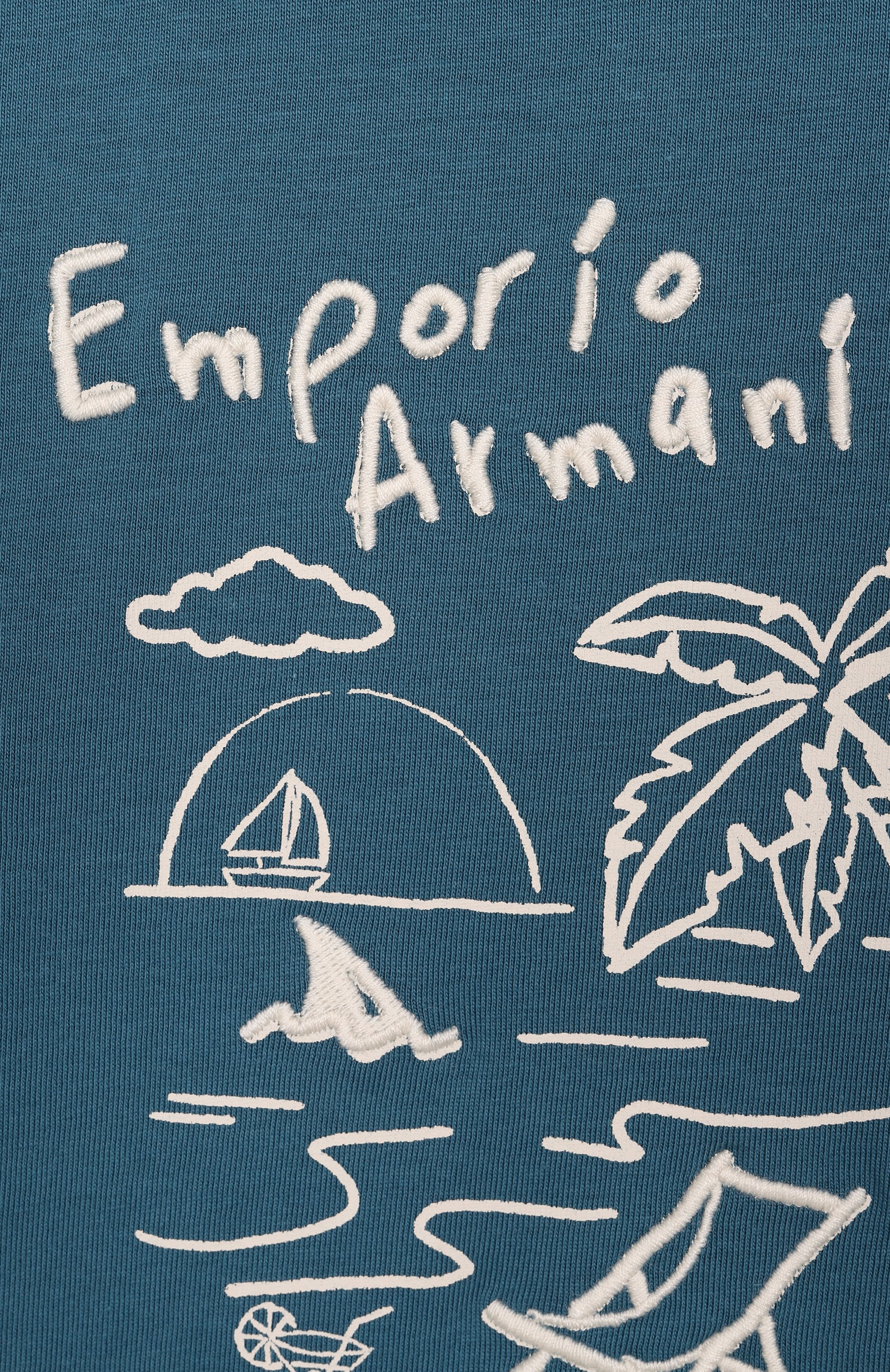 Хлопковая футболка EMPORIO ARMANI, арт. EB001082/AF14503, фото 3