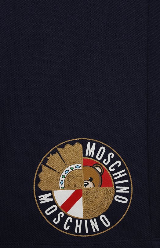 Хлопковые шорты Moschino Синий, фото 3