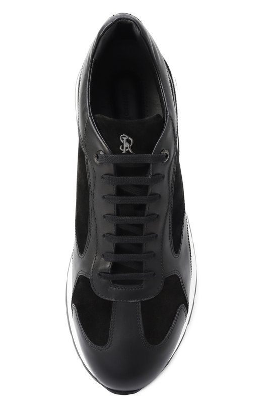 Кожаные кроссовки Stefano Ricci UZ26EG6636/WYSDP Чёрный  UZ26EG6636/WYSDP Фото 6