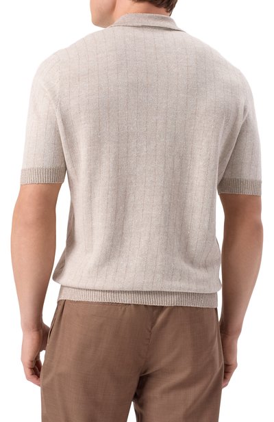 Поло изо льна и хлопка GRAN SASSO, арт. 57116/18659, фото 4