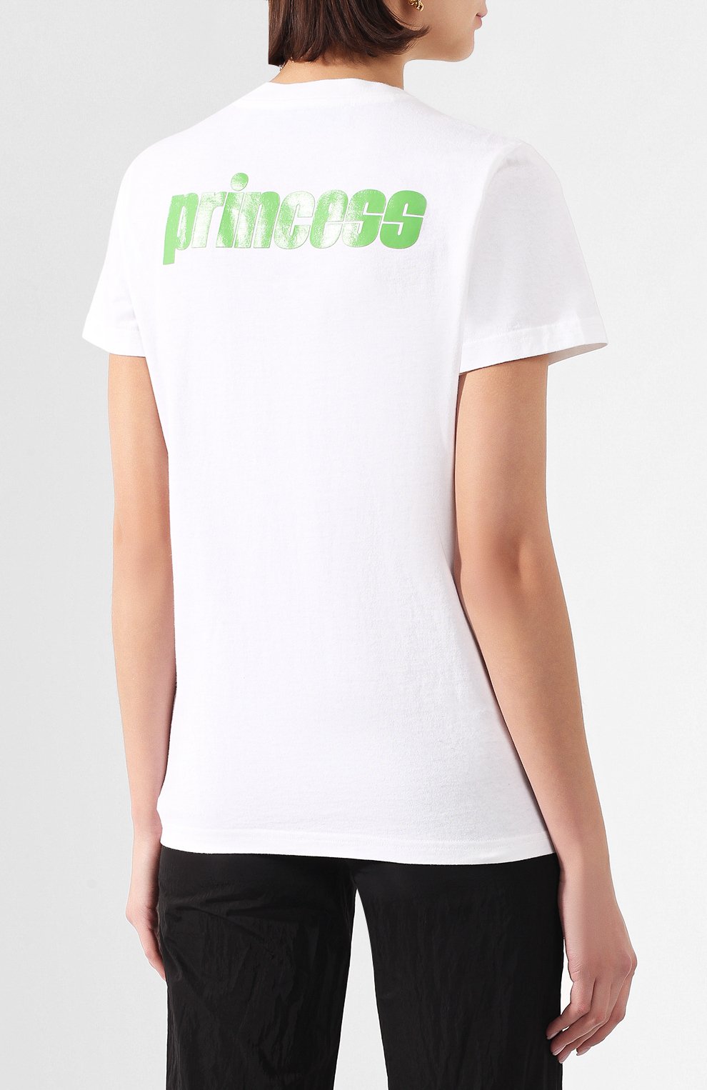 Хлопковая футболка OFF-WHITE белого цвета по цене 26200 руб., арт. 0WAA049R20B071010141, фото 4 Хлопковая футболка OFF-WHITE, арт. 0WAA049R20B071010141, фото 4