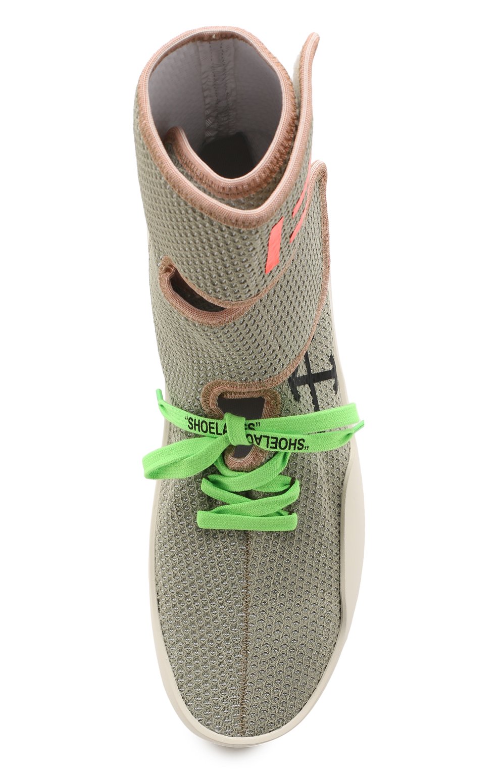Высокие текстильные кроссовки cst- 001 на шнуровке OFF-WHITE, арт. 0MIA108F18B830010610, фото 6