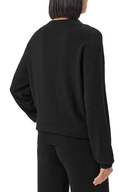 Кардиган из лиоцелла и шерсти Ermanno Scervino D474N503APXRH Чёрный  D474N503APXRH Фото 4