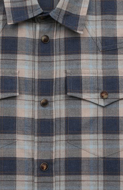 Хлопковая рубашка BRUNELLO CUCINELLI, арт. BB652C360A, фото 3