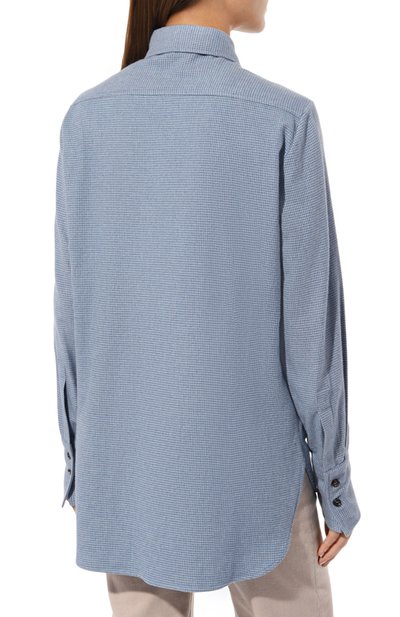 Хлопковая рубашка KITON, арт. D54410H0906301, фото 4