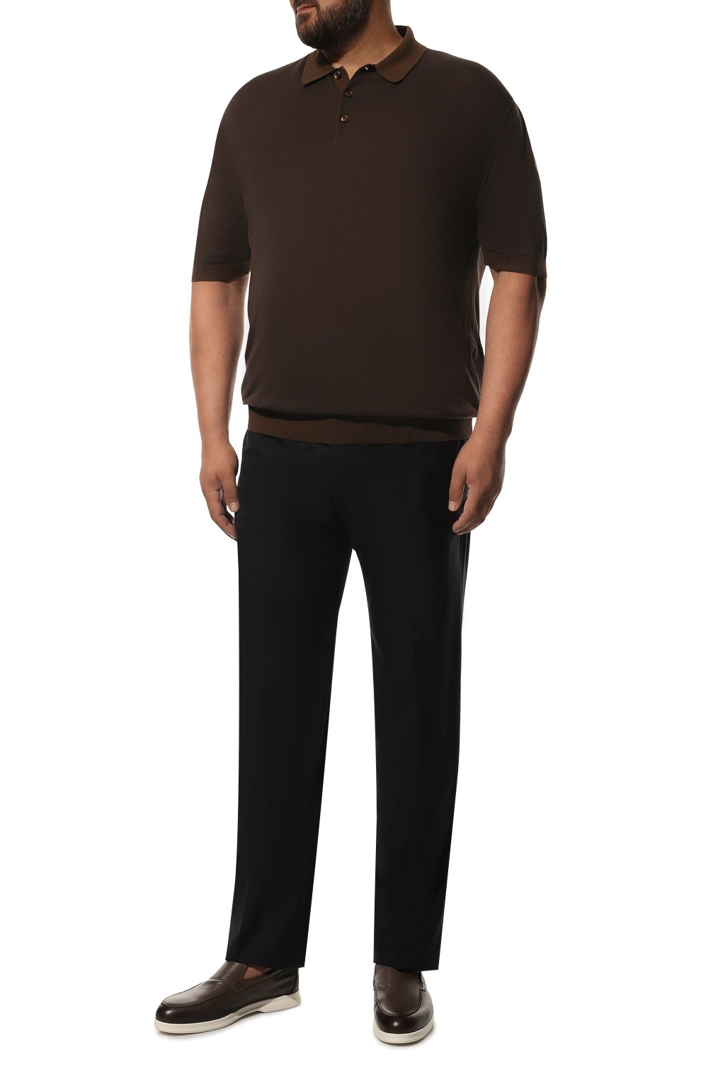 Шерстяные брюки KITON темно-синего цвета по цене 552000 руб., арт. UA81K09828_2, фото 2 Шерстяные брюки KITON, арт. UA81K09828_2, фото 2