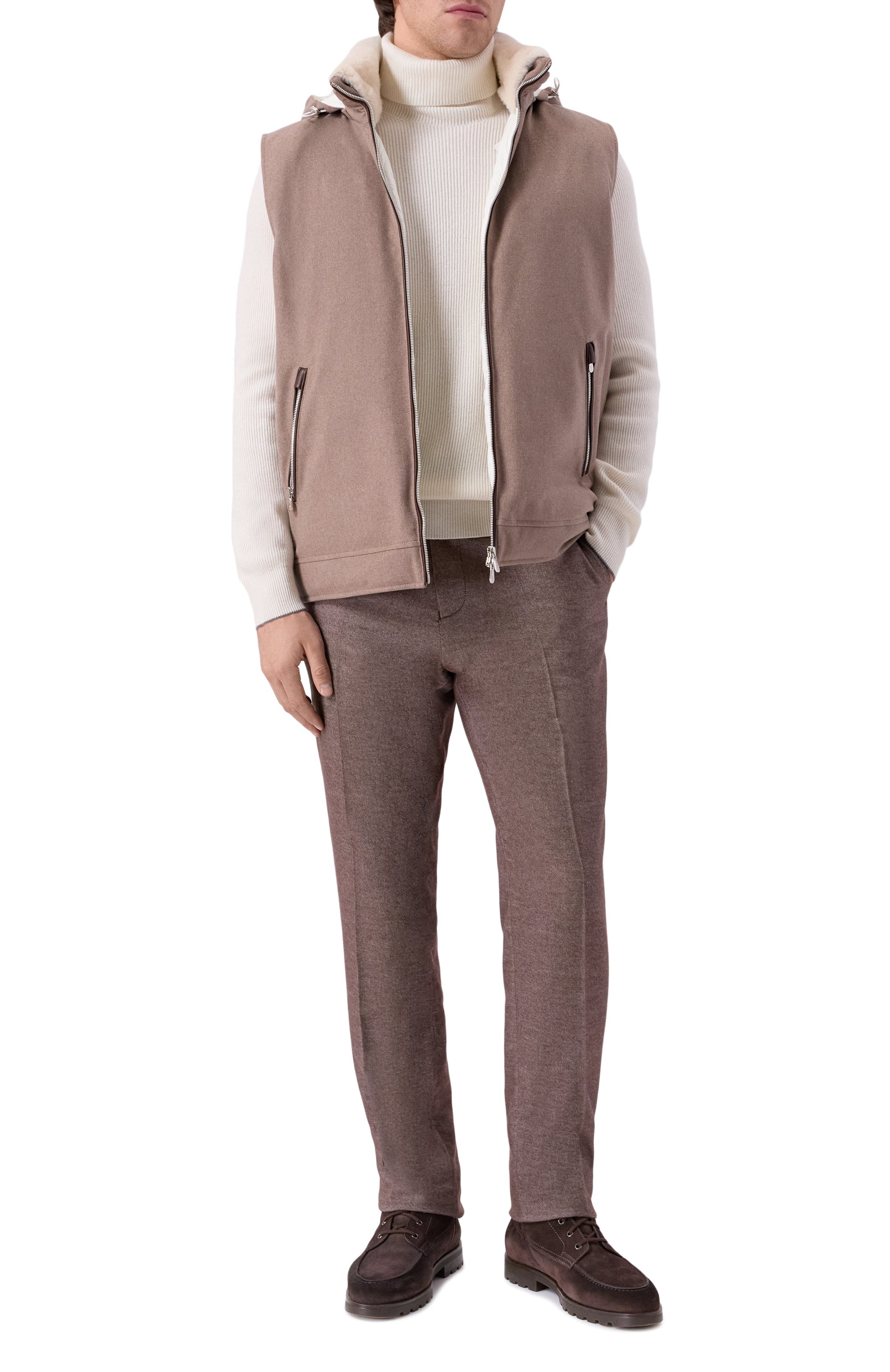 Кашемировая водолазка BRUNELLO CUCINELLI кремового цвета по цене 367500 руб., арт. M2229503, фото 2 Кашемировая водолазка BRUNELLO CUCINELLI, арт. M2229503, фото 2