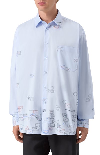 Хлопковая рубашка VETEMENTS, арт. UH76SH150L, фото 3