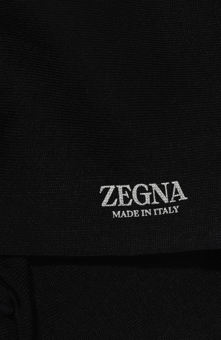 Мужские хлопковые носки ZEGNA темно-синего цвета, арт. N5V406520 | Фото 2 (Нос: Не проставлено; Материал внешний: Хлопок; Кросс-КТ: бельё)