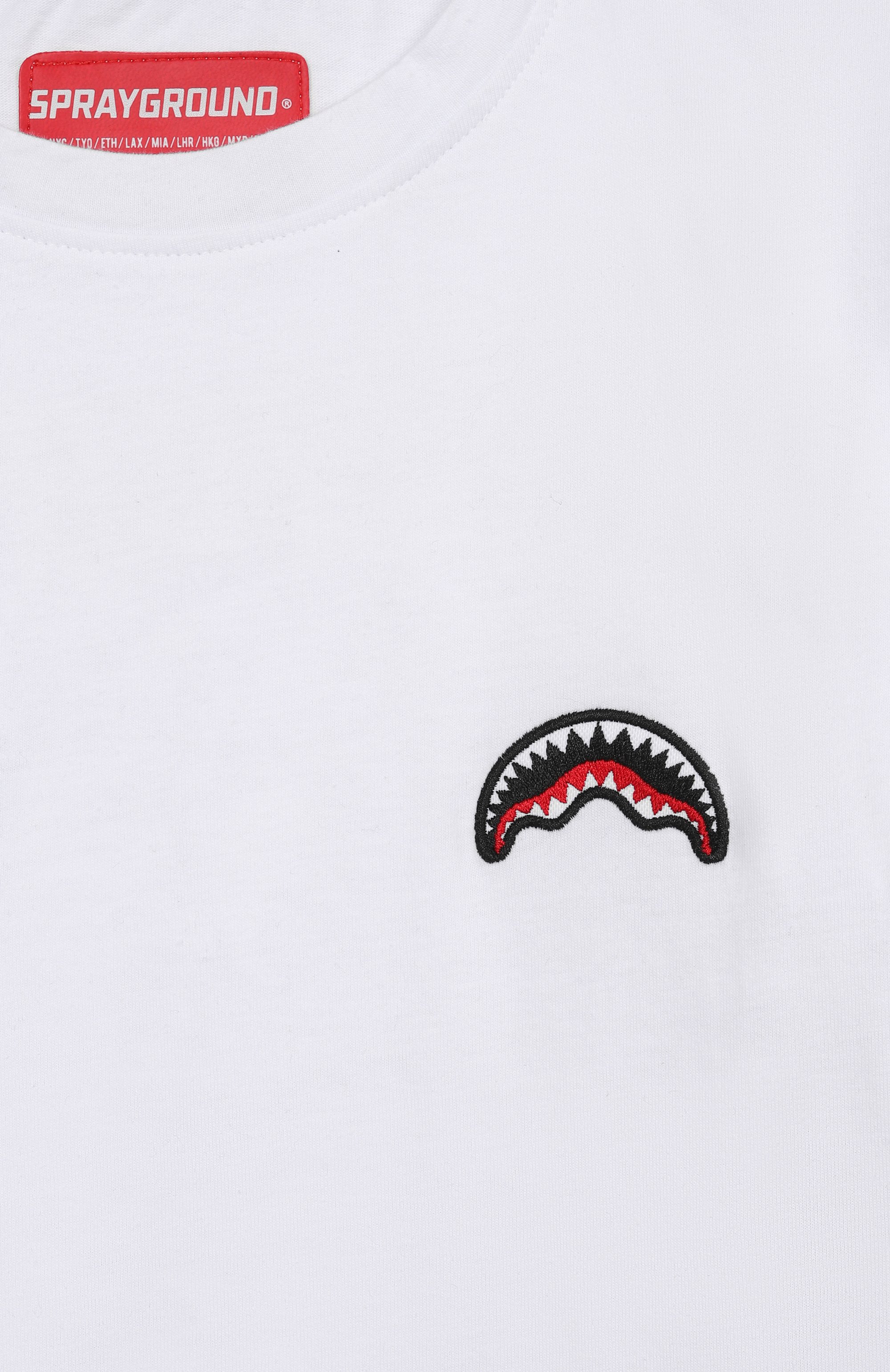 Хлопковая футболка SPRAYGROUND белого цвета по цене 8250 руб., арт. SPY263WHT/JAPAN WAVE T-SHIRT WHT, фото 3 Хлопковая футболка SPRAYGROUND, арт. SPY263WHT/JAPAN WAVE T-SHIRT WHT, фото 3