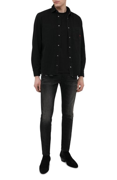 Двусторонняя рубашка DIESEL черного цвета по цене 22150 руб., арт. A01948/0BDAA, фото 2 Двусторонняя рубашка DIESEL, арт. A01948/0BDAA, фото 2