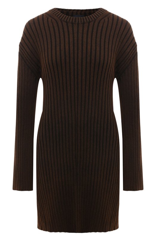 Хлопковое платье Juun.J JW485UW01D Коричневый JW485UW01D