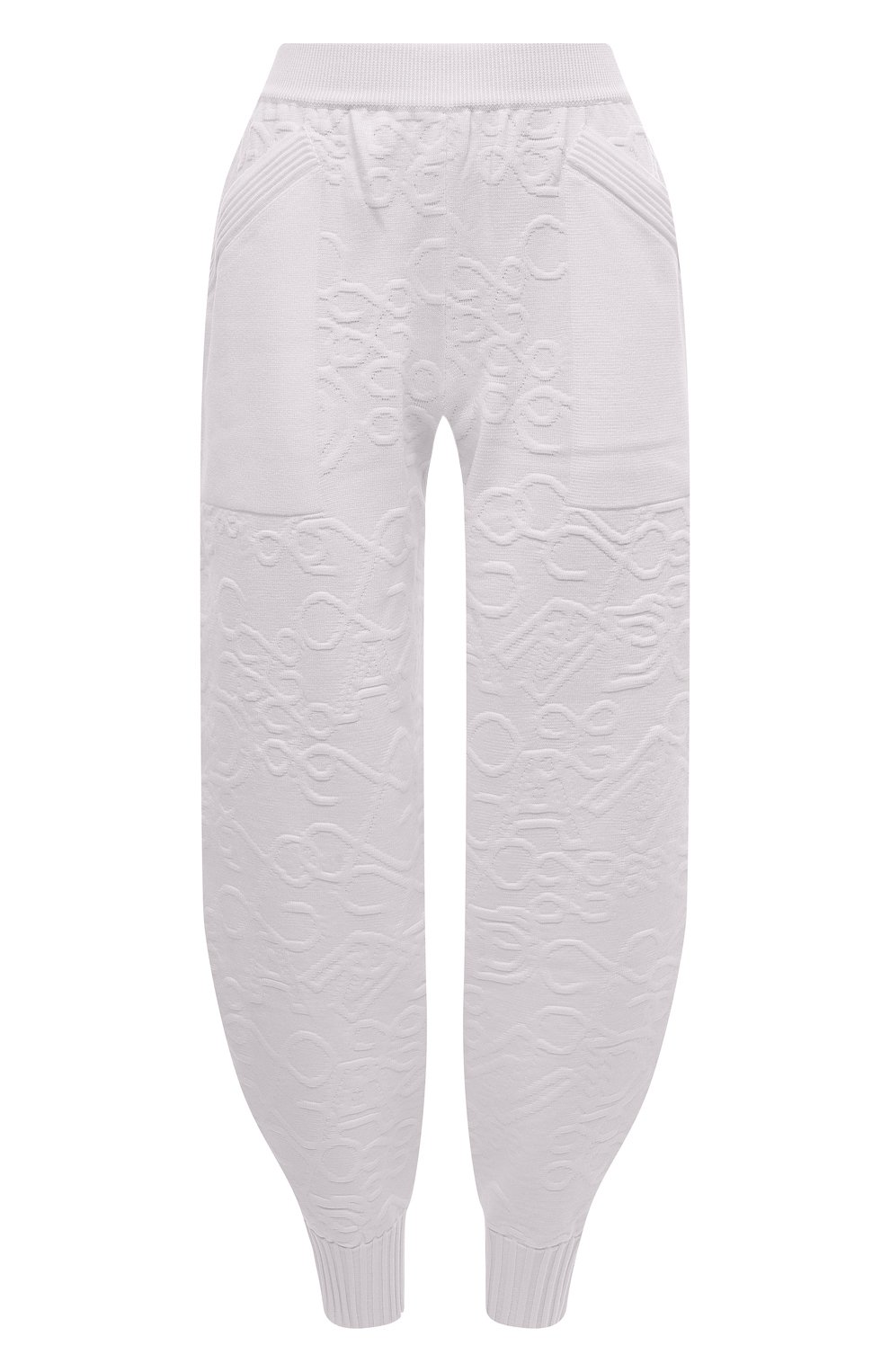 Джоггеры из вискозы AND THE BRAND белого цвета по цене 45920 руб., арт. S24-P038-1203-100, фото 1 Джоггеры из вискозы AND THE BRAND, арт. S24-P038-1203-100, фото 1