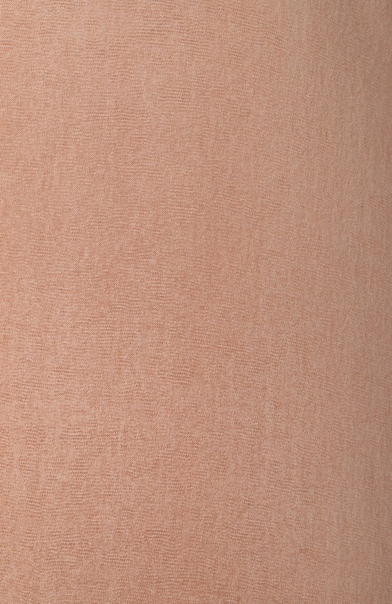 Женский топ GIORGIO ARMANI бежевого цвета, арт. GW000790/TE13750 | Фото 6 (Длина (для топов): Стандартные; Материал внешний: Вискоза; Рукава: Короткие; Стили: Минимализм)