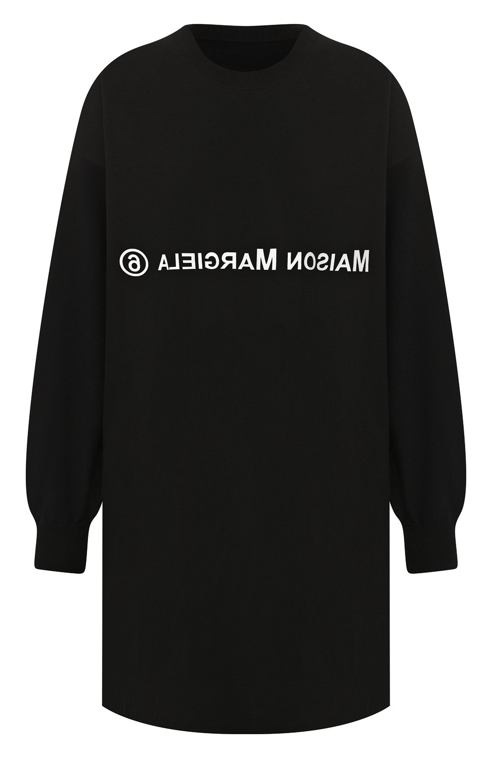 Платье из смеси шерсти и хлопка MM6 черного цвета по цене 39200 руб., арт. S32CU0084/S16875, фото 1 Платье из смеси шерсти и хлопка MM6, арт. S32CU0084/S16875, фото 1