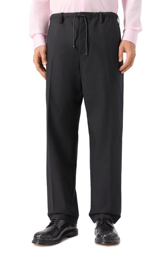 Шерстяные брюки Dries Van Noten 020976-2310-900 Чёрный  020976-2310-900 Фото 3