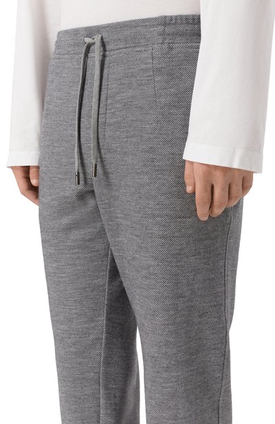 Брюки из шерсти и хлопка CAPOBIANCO серого цвета по цене 61400 руб., арт. 19M704.FU00., фото 5 Брюки из шерсти и хлопка CAPOBIANCO, арт. 19M704.FU00., фото 5