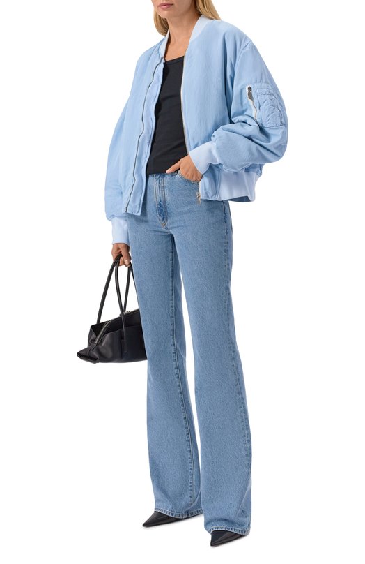 Утепленный бомбер The Attico 260WCB00070/PAA1120D Голубой  260WCB00070/PAA1120D Фото 2